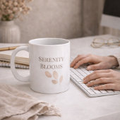 Blush Petal Script Classic Mug, 11 oz Koffiemok
