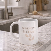 Blush Petal Script Klassieke Mok, 325 ml Koffiemok