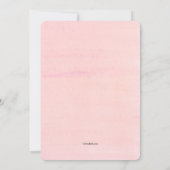 Blush Photo Birthday Party-uitnodigingen Kaart (Achterkant)