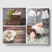 Blush Photo Collage Christening of Baptisme Gastenboek (Achterkant)