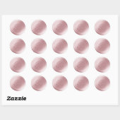 Blush Pink 1 Letter Monogram Wax Seal Stickers (Vel)