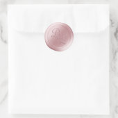 Blush Pink 2 Letter Monogram Wax Seal Stickers (Tas)