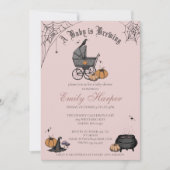 Blush Pink A Baby is Baby shower brouwen Kaart (Voorkant)