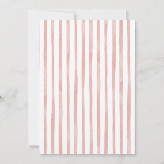 Blush Pink A Baby is het brouwen van High Tea Baby Kaart (Achterkant)