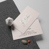 Blush Pink Aesthetic Typography Nail Artist Visitekaartje