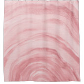 Blush Pink Agaat II Waterverf Pattern Douchegordijn (Voorkant)