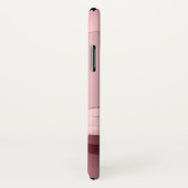 Blush Pink Agaat Roos Gold Glitter Monogrammed PLA Case-Mate iPhone Case (Achterkant / rechts)