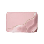Blush Pink Agate Gold Glitter Badmat (Voorkant)
