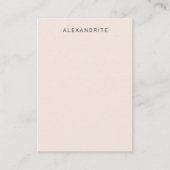 Blush Pink Alexandrite Display Kaart Visitekaartje (Voorkant)