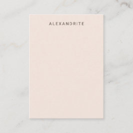 Blush Pink Alexandrite Display Kaart Visitekaartje