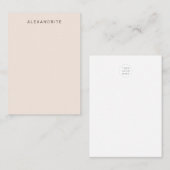 Blush Pink Alexandrite Display Kaart Visitekaartje (Voorkant / Achterkant)