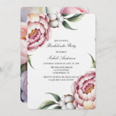 Blush Pink and Cotton Bachelorette Party Kaart (Voorkant / Achterkant)