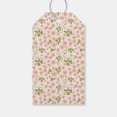 Blush Pink and Cream Arch Shape Wedding Cadeaulabel (Achterkant)