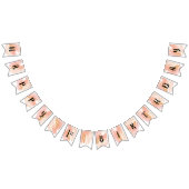 Blush Pink and Gold Birthday Bunting Flag Vlaggetjes (Alle)