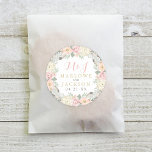 Blush Pink and Gold Floral Boho Wedding Monogram Ronde Sticker<br><div class="desc">De sticker van de Boho-stijl bruiloft is voorzien van een aangepast monogram dat gepersonaliseerd kan worden,  omgeven door een ronde poot van romantische bloemen,  botanische bladeren en rustige vogelveren accenten. Het zachte kleurenschema omvat schoppen van roze,  perzik,  crème,  groen,  grijs en goud. Ideaal voor een lente- of zomerevenement.</div>