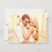 Blush Pink and Gold Floral Boho Wedding Photo Save The Date (Achterkant)