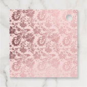 Blush Pink and Gold Floral Wedding Bedankjes Labels (Achterkant)