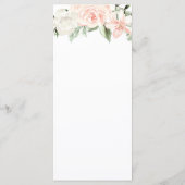 Blush Pink and Gold Floral Wedding Menu (Achterkant)