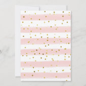 Blush Pink and Gold Let's Par-Tea Girl Birthday I Kaart (Achterkant)