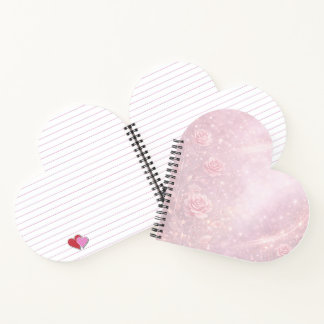 Blush pink and pearl gray florals AI art  Notitieboek