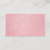 Blush Pink and Roos Gold Floral Wedding Plaatskaartje (Achterkant)