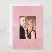 Blush Pink and Roos Gold Floral Wedding Save The Date (Achterkant)