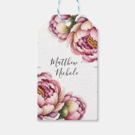 Blush Pink and White Cotton Wedding Thank You Cadeaulabel