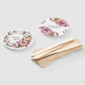 Blush Pink and White Cotton Wedding Thank You Handwaaier (Niet-gemonteerd)