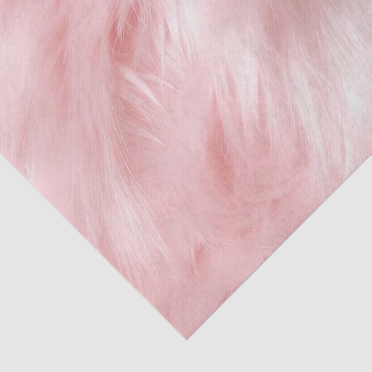 Blush Pink Animal Fur Tissuepapier (Detail)