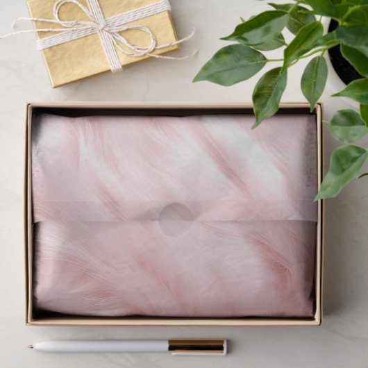 Blush Pink Animal Fur Tissuepapier (Geschenk)