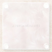 Blush Pink Animal Glazen Onderzetter (Achterkant)