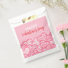 Blush Pink Animal Print Heart Valentijnsdag Party Bedankzakje