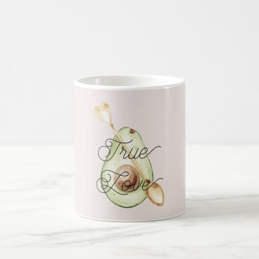 Blush Pink Avocado Heart Spoon  Koffiemok (Center)