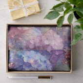 Blush Pink Baby Blue Floral Butterfies Decoupage  Tissuepapier (Geschenk)