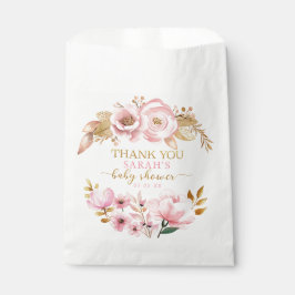Blush Pink Baby shower Bedankt Favoriet Bag Bedankzakje