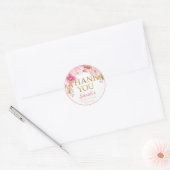 Blush Pink Baby shower Dank u Sticker (Envelop)