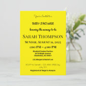 Blush Pink Baby shower Uitnodiging voor een jongen (Staand voorkant)