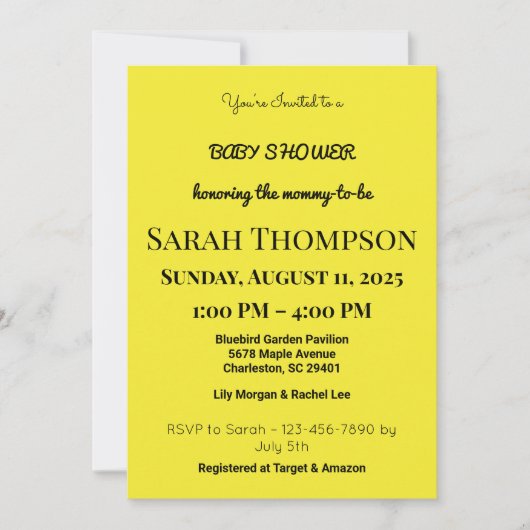 Blush Pink Baby shower Uitnodiging voor een jongen (Voorkant)