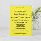 Blush Pink Baby shower Uitnodiging voor een jongen (Staand voorkant)