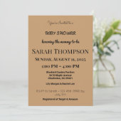 Blush Pink Baby shower Uitnodiging voor een jongen (Staand voorkant)