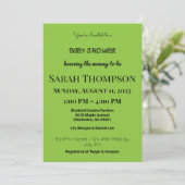 Blush Pink Baby shower Uitnodiging voor een jongen (Staand voorkant)