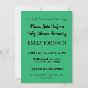Blush Pink Baby shower Uitnodiging voor een meisje