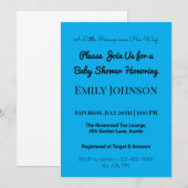 Blush Pink Baby shower Uitnodiging voor een meisje (Voorkant / Achterkant)