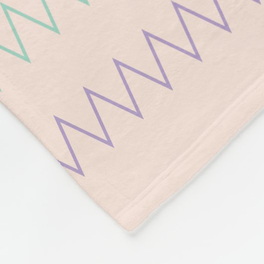 Blush Pink Ballerina Monogram C Name Fleece Deken (Hoek)