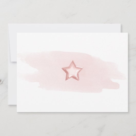 Blush Pink ballon Surprise Birthday Party Kaart (Achterkant)