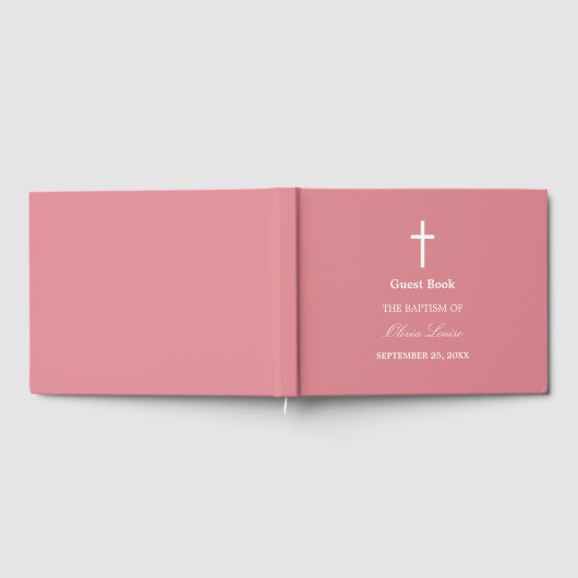 Blush Pink Baptism Gastenboek (Volledig)