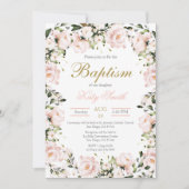 Blush Pink Baptism uitnodiging (Voorkant)