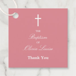Blush Pink Baptisme Bedankt voor je favoriete tags Bedankjes Labels