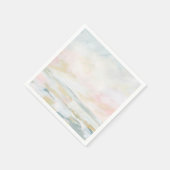 Blush Pink Beach Seascappapier Napkin Servet (Hoek)