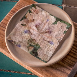 Blush Pink Bearded Iris Floral Napkins Servet